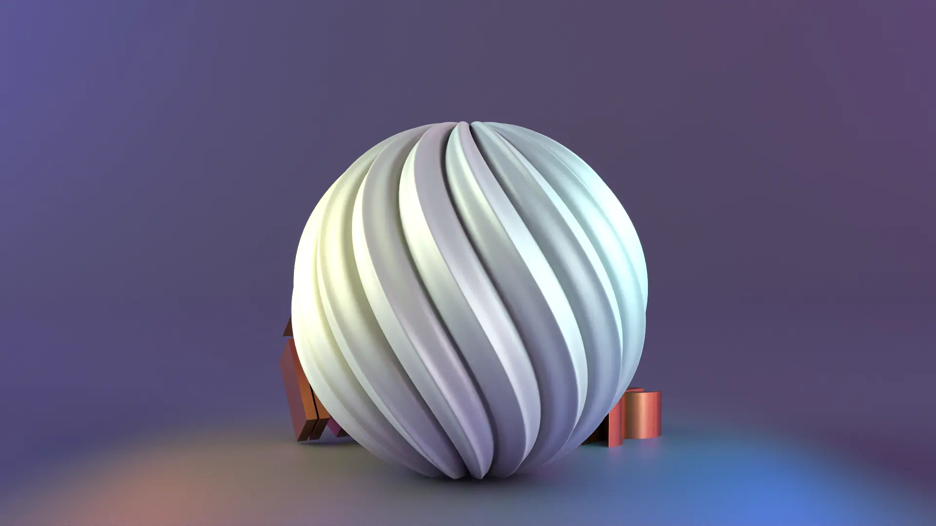 Round Welle candle mold sphere