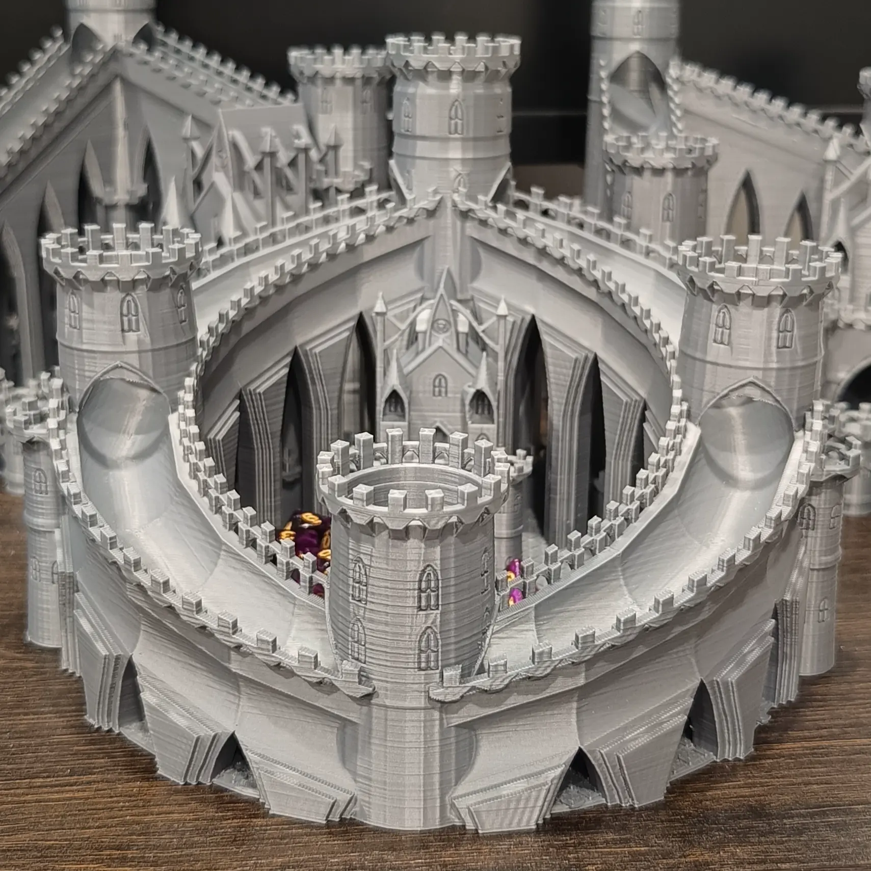 Dice castle quadro