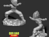 Vegeta took a defensive stance-3