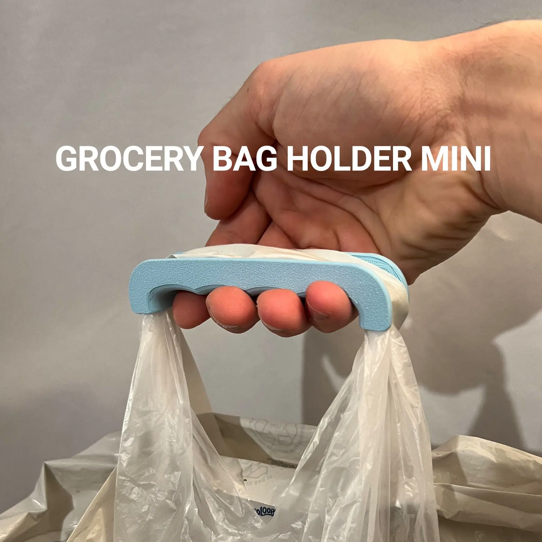 3D Printer Files | 3MF File | Grocery Bag Holder Mini
