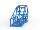 Frame of Three Quarter Midget Scale 1:25-4