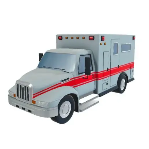 Ambulance Vehicle 3D Model STL Printable