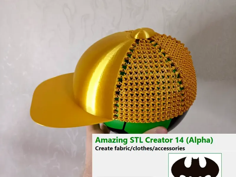 Baseball Cap - Fully 3D Printed Clothes