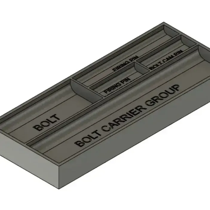 Bolt carrier group tray