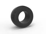 Pulling tractor rear tire 1 Scale 1:25-0