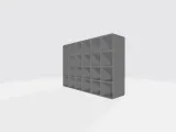 set box with compartments, thk 2,5mm, in size 30x30mm-6