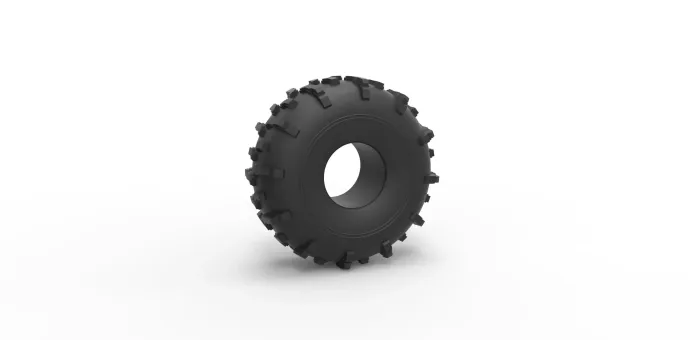 Other STL Download - Dirt dragster rear tire 2 Scale 1:10by 3DTechDesign
