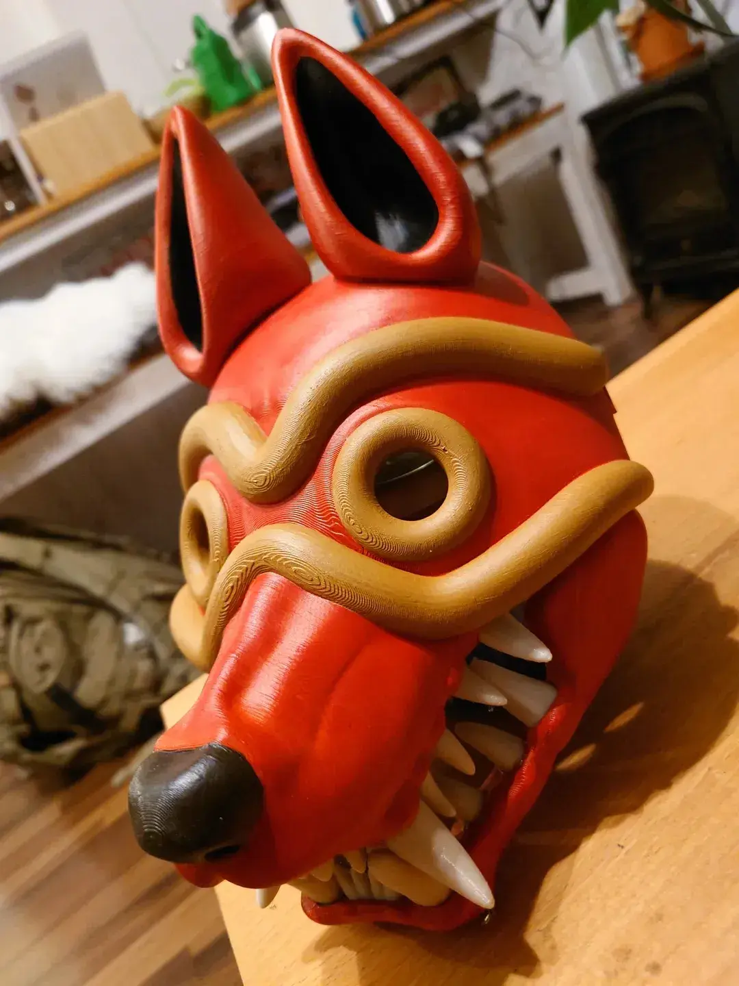 Masque de loup articulé San - Princesse Mononoke (1997)