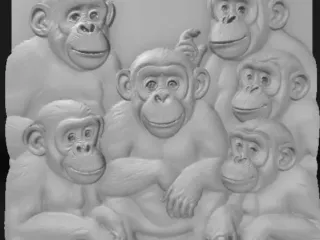 chimpanzee family