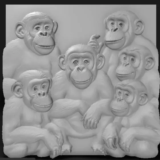 chimpanzee family