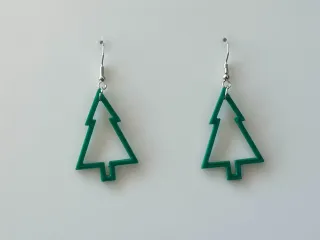 Earring christmas tree arbol de navidad pendiente