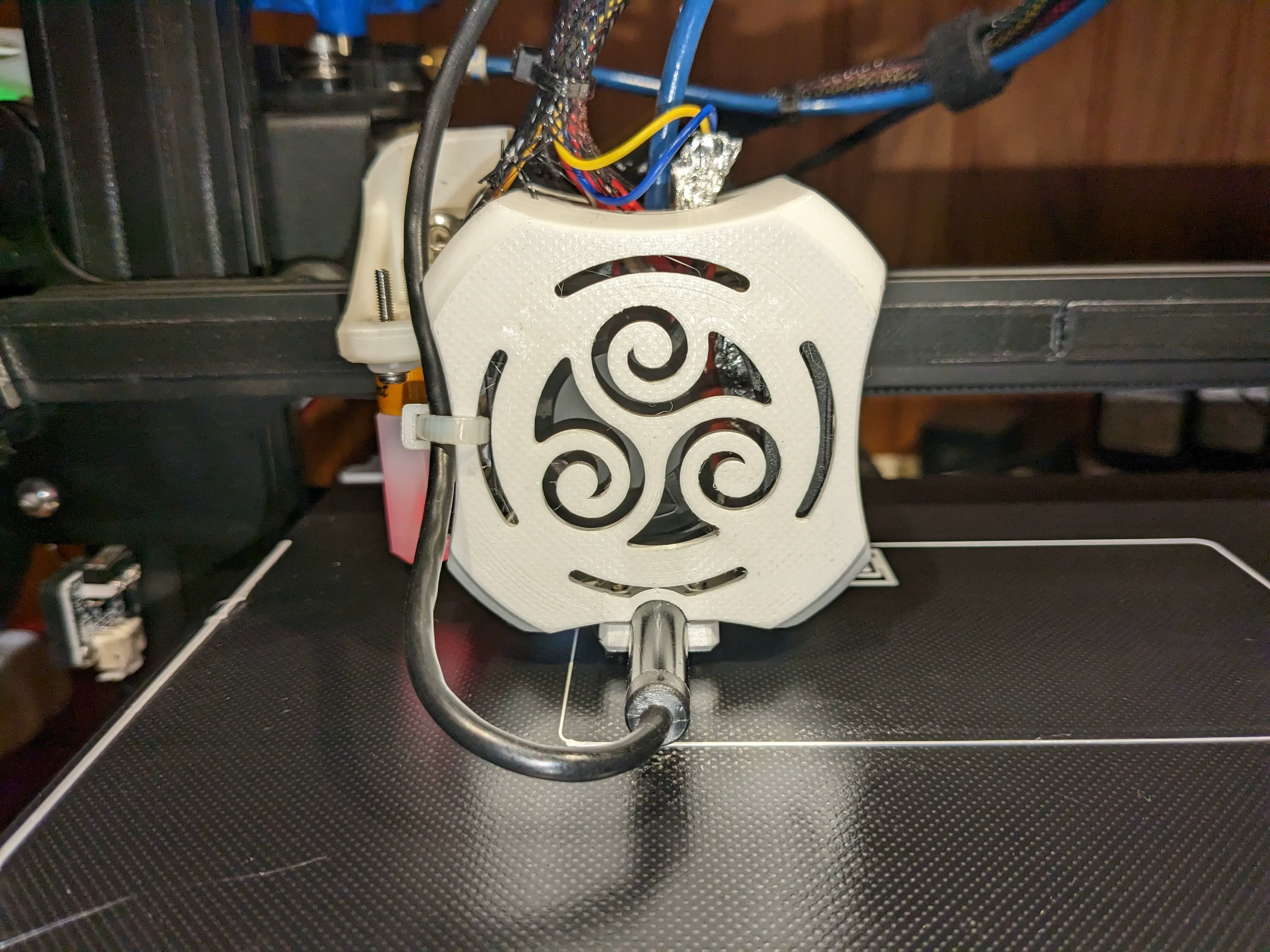 Hotend cover triskel with camera for Ender 3 V2