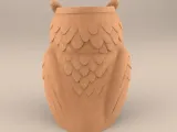 Cute Owl planter 3D Print File-3