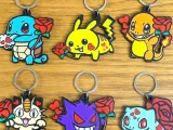 Meowth x Valentine Key Chain-0