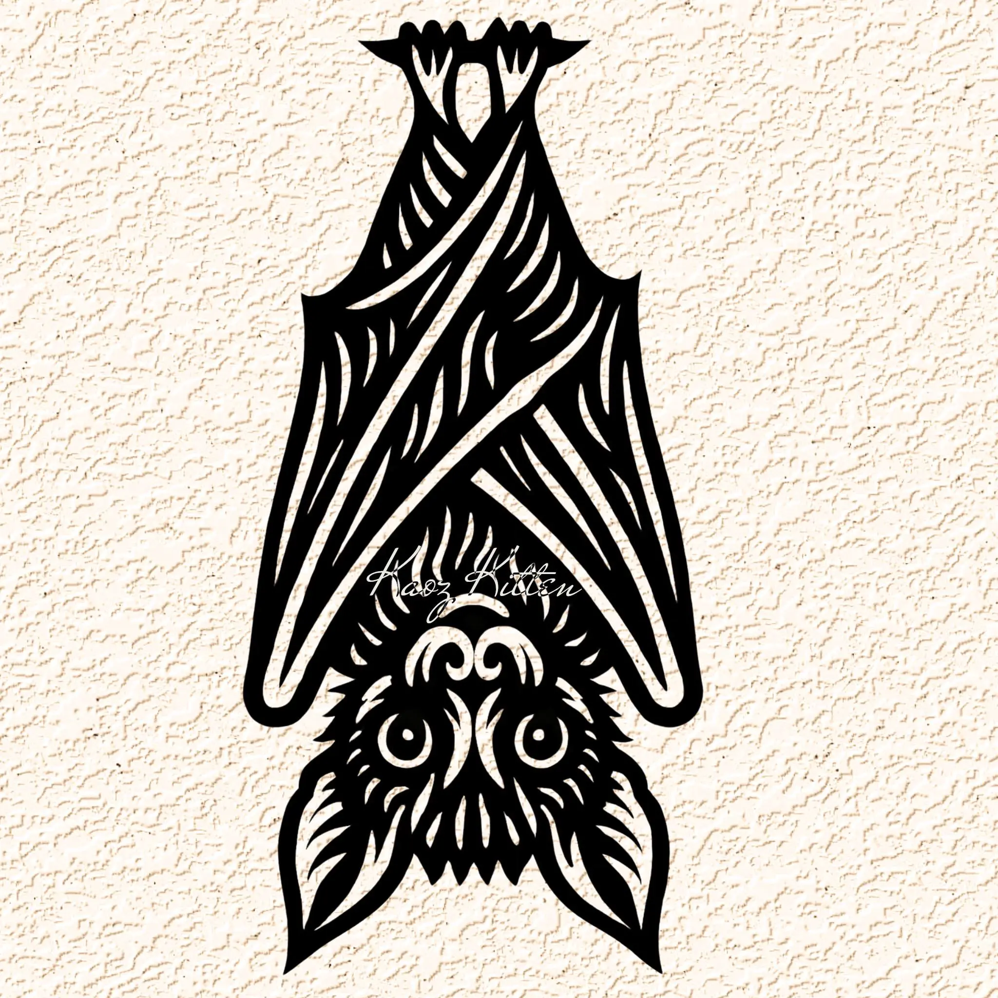 Hanging Bat Boo Halloween Wall Art Home Decor