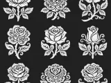 Rose Flower Design Pack – 9 Decorative CNC & Laser Cut-8
