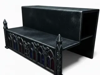2 tier gothic mini figure model shelf