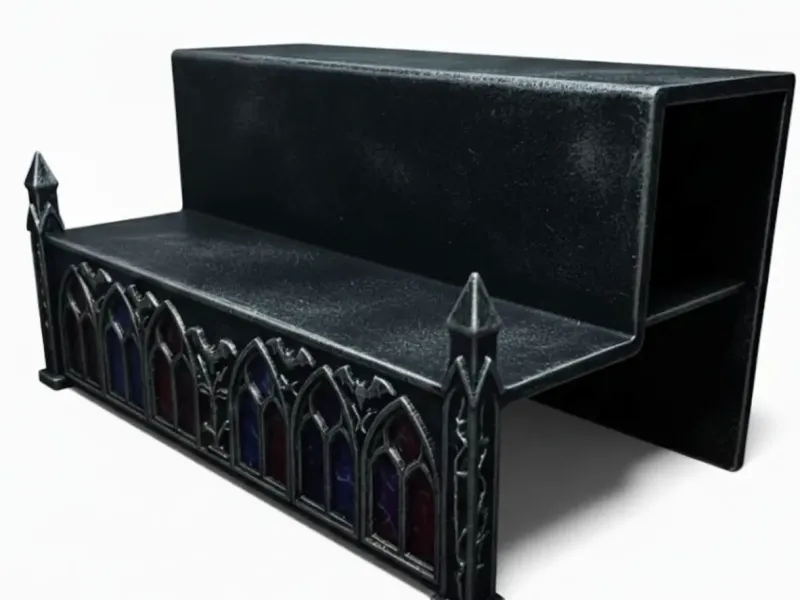 2 tier gothic mini figure model shelf