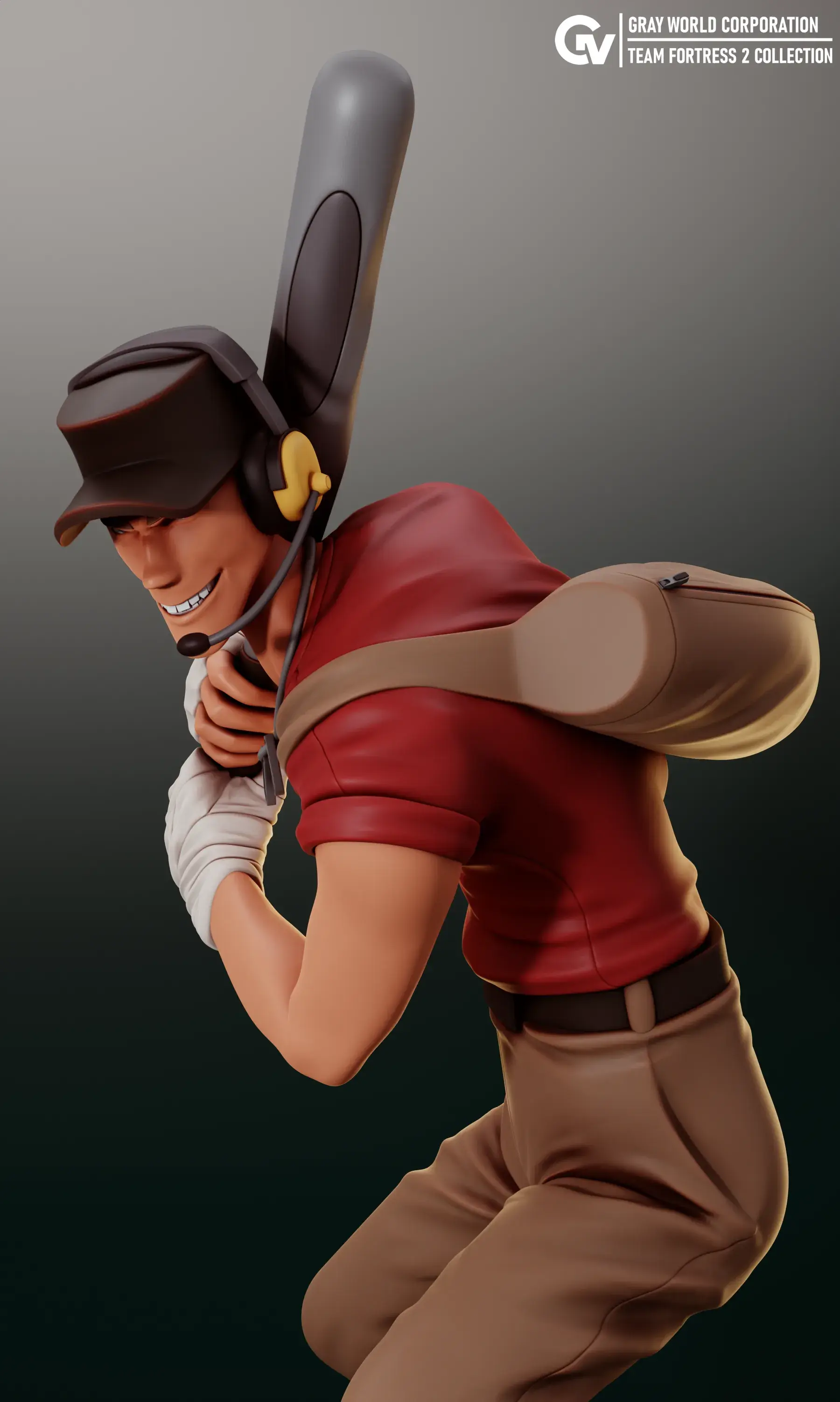 Characters & Creatures STL Download - Scout | Team Fortress 2by Gray ...