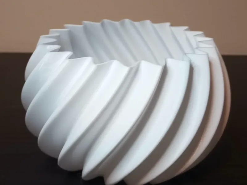 vaso decorativo a spirale