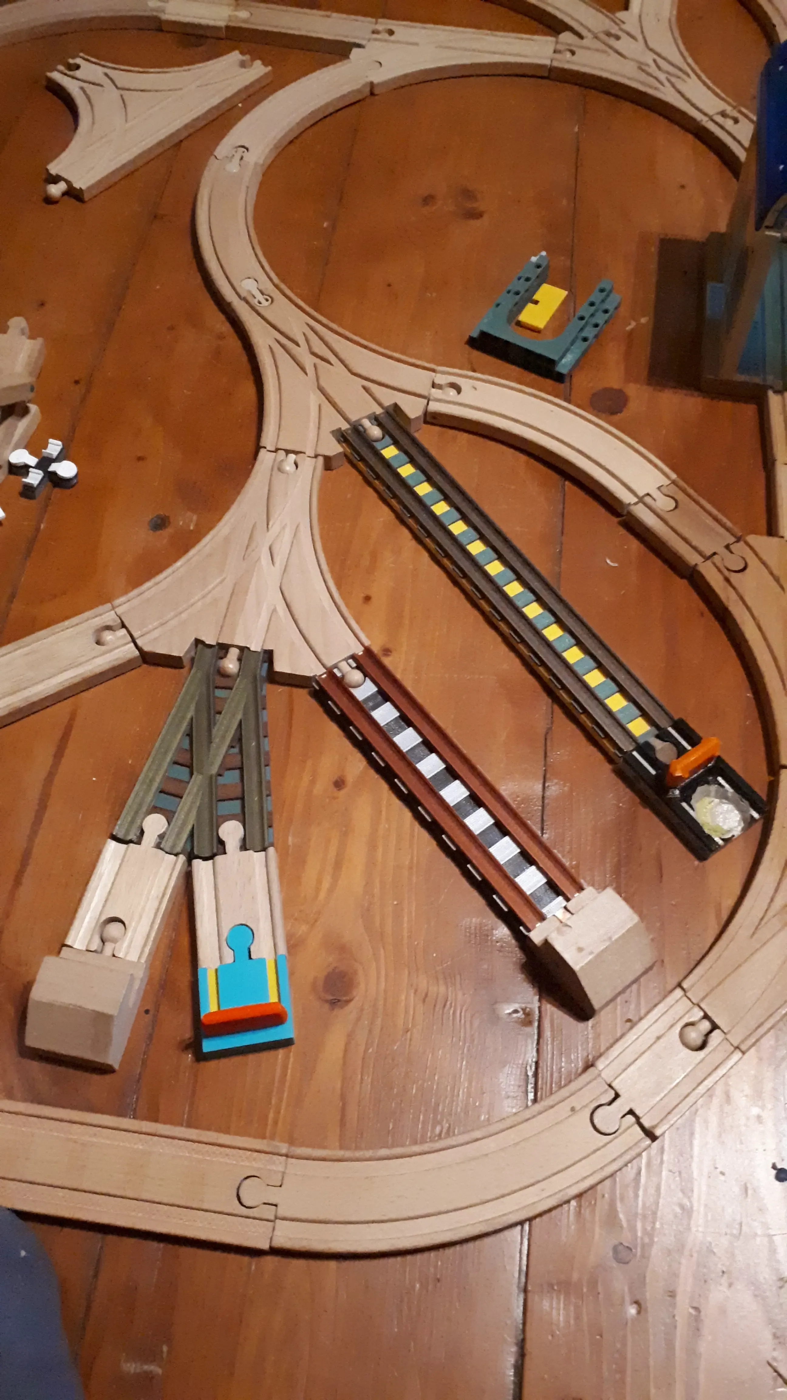 Wooden Railroad with sleepers