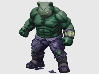 Snorlax x Hulk / Pokemon x Marvel