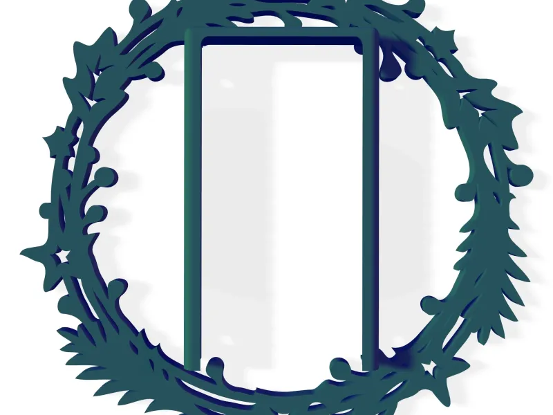 Couronne de Noël - Décoration pour sonnette Ring -