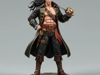 Ruthless Sea Pirate Captain