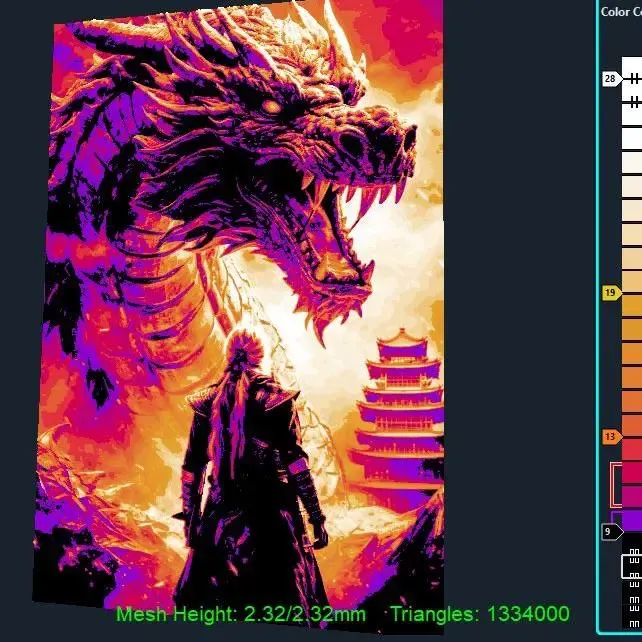 Witcher facing a angry draggon