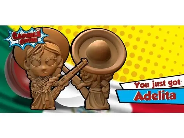 Cápsula Chibi Adelita por heribertovalle