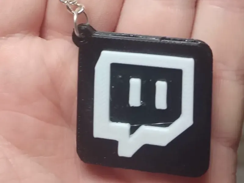 NFC Keychain with Twitch Logo