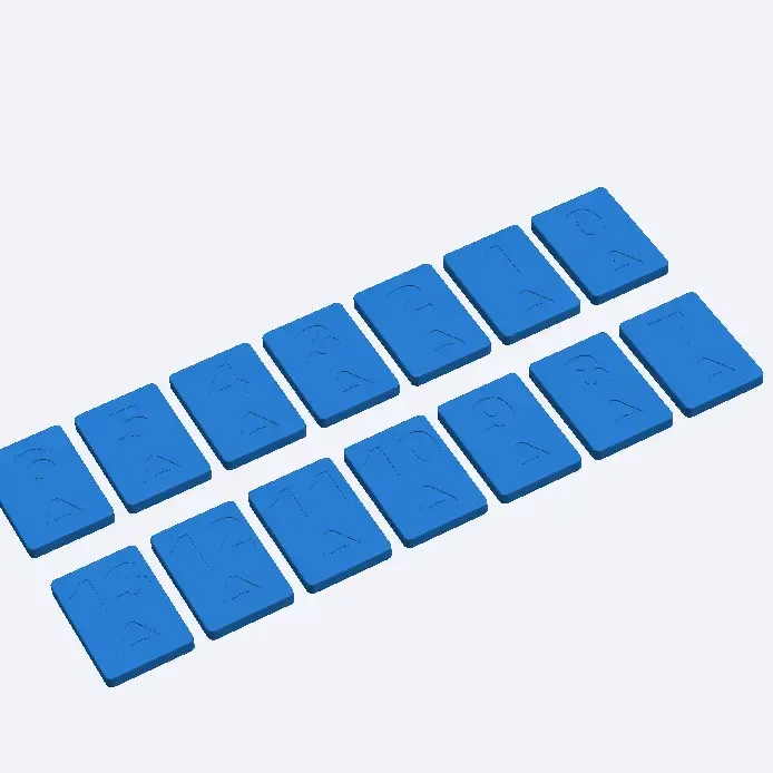 Okey stones / Okey taşları 
