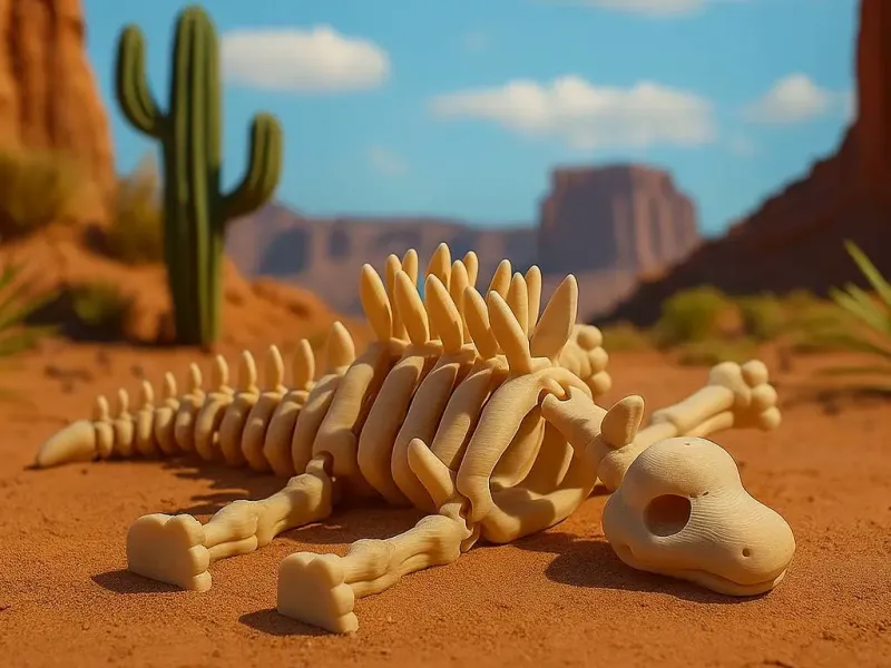 The Stegosaurus — Articulated Skeleton Toy