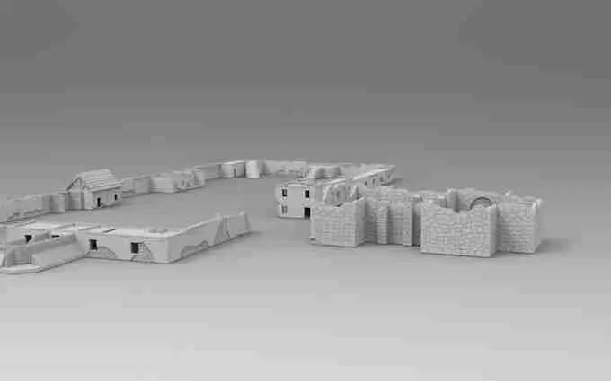 Fort Alamo ACW Pack Nr. 1 - Miniaturen ACW Landschaft Gelände t