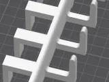 Simple hook to hang over a 2mm square rack end-0