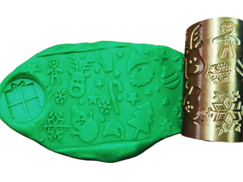 Christmas Textured Roller for Sensory Play