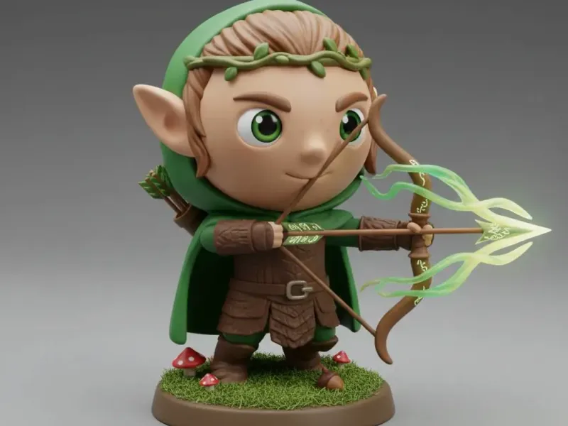 Chibi Wood-Elf Archer: Spirit of the Forest