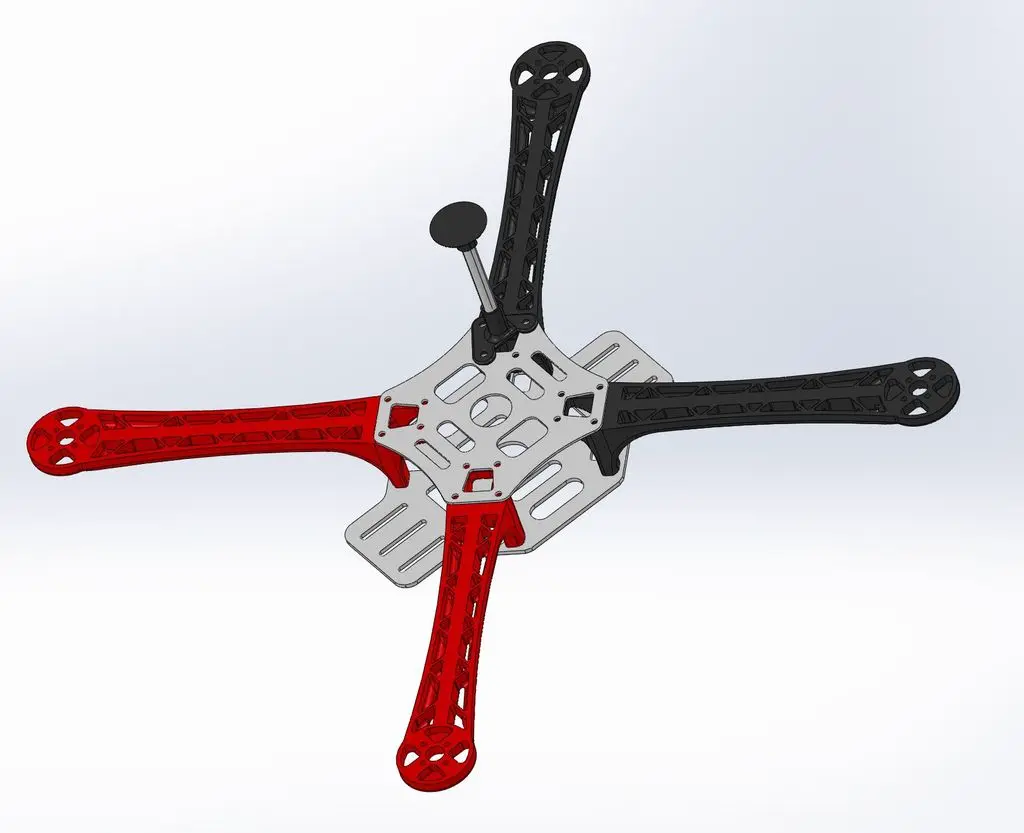 3D printed F450 type quadcopter