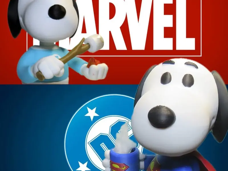 SUPER SNOOPY DC-TEAM VS FANTASTISCHER SNOOPY MARVEL-TEAM