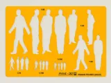 Human Figures Symbols (Bundle) - Drawing Stencil/Template-1