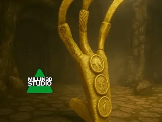 Elder Scrolls - Skyrim Golden Claw Statue Idol