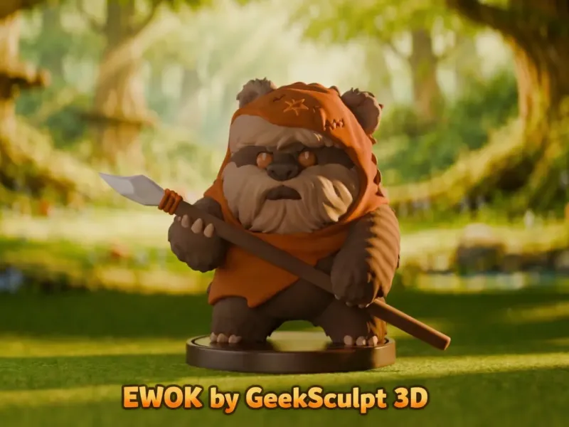 Star Wars-Inspired Ewok Collectible Figurine