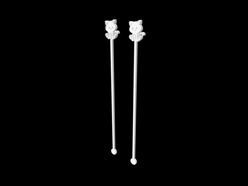 Farm Animals - Sitting Kitten - Cocktailsticks