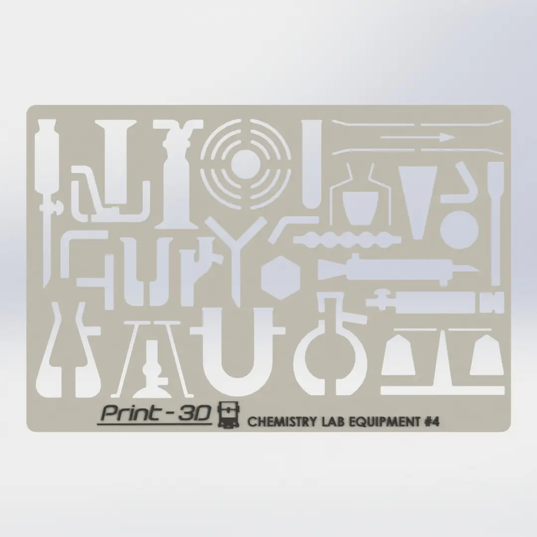 EducationSTL 다운로드 -Chemical Laboratory Equipment (4) - Drawing Template ...