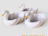SWAN DESIGN JEWELRY HOLDER/ CANDY BOWL/ KEY BOWL/ HOME DECOR-0