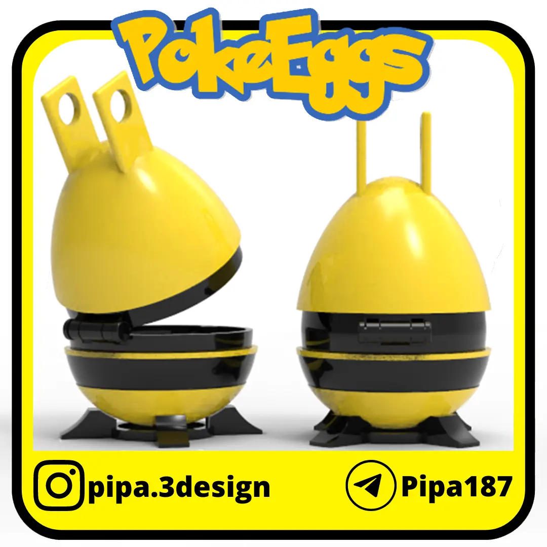 POKEBALLS ELEKID EASTER EGG WITH HINGE