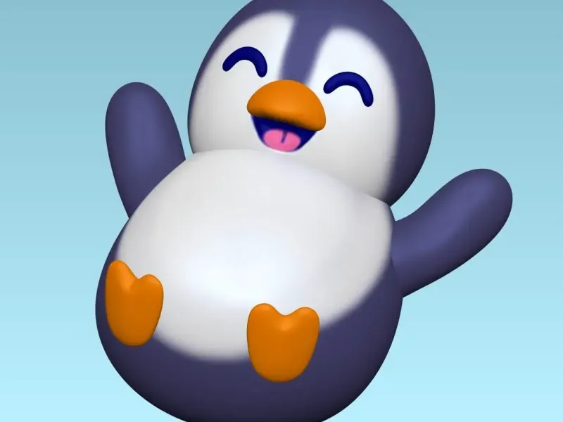Sliding Penguin | cute | Adorable | Simple
