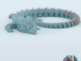 Frostbite – Articulated Ice Dragon STL  Print‑in‑Place Fanta-0