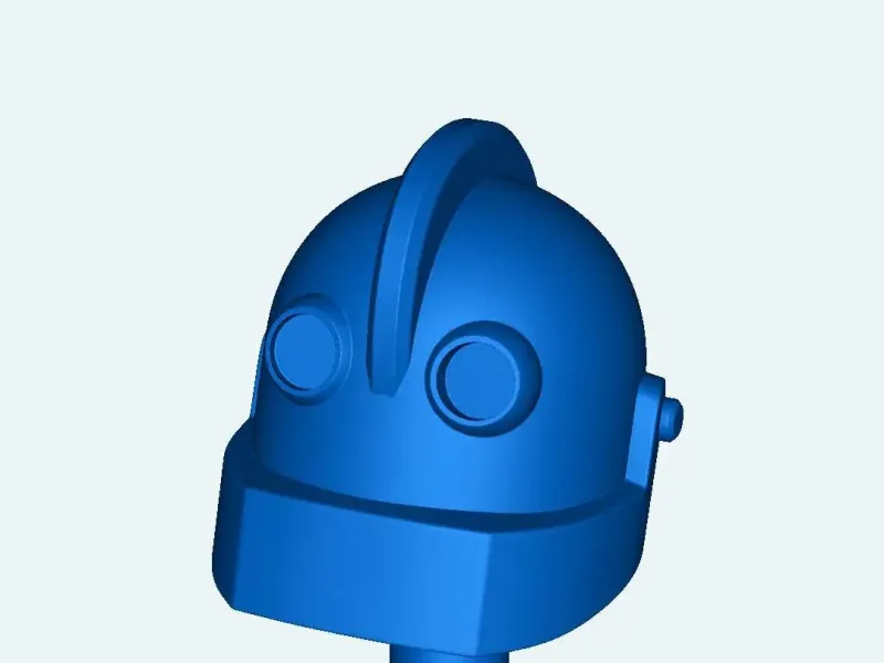 cabeça gigante de ferro