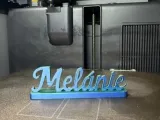Custom Name Melánie Sign–Elegant Script Name Plate-1